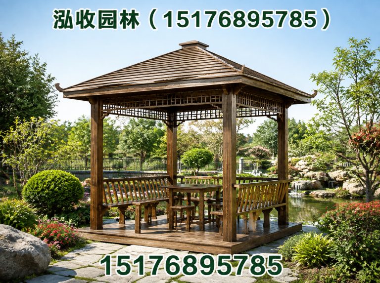 湘潭防腐木凉亭展示图